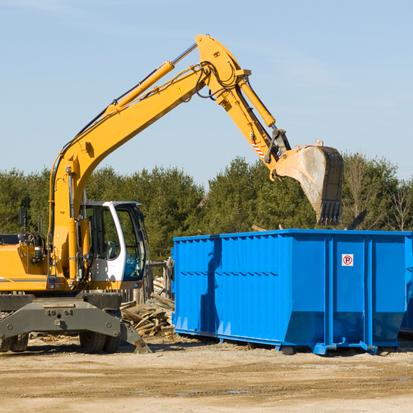 are there any restrictions on where a residential dumpster can be placed in Newcastle